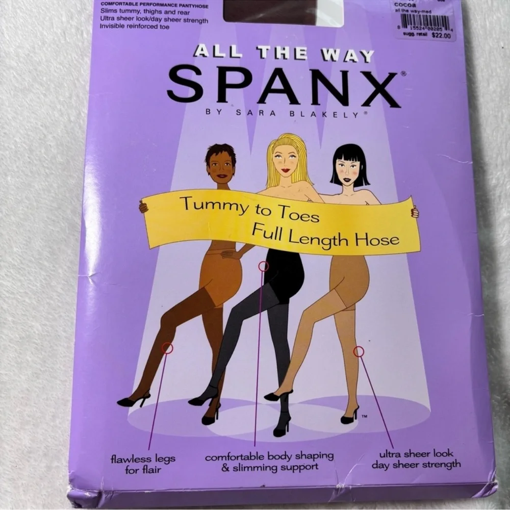 Spanx Tummy to Toes Full Length Hose‎ Coca Size A